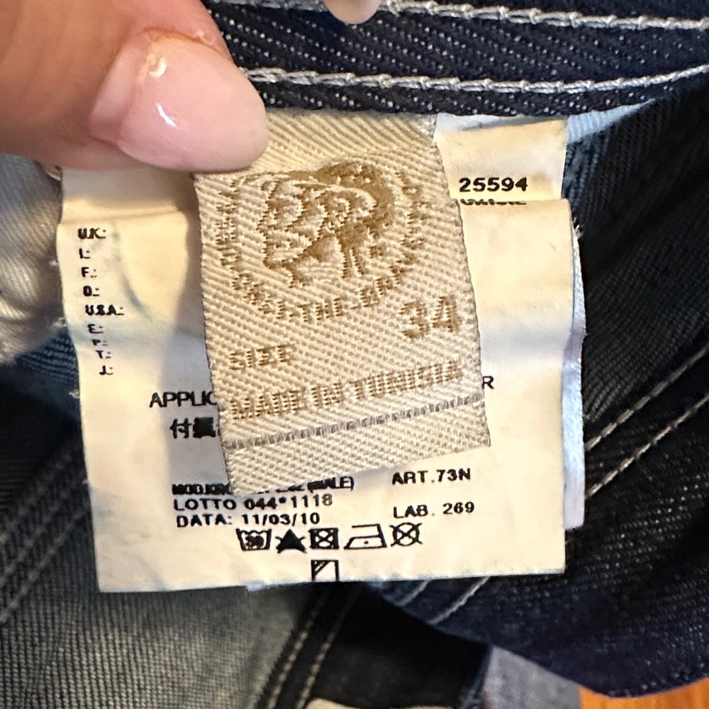Diésel krooley Men's Deep Indigo Slim Jeans - Picture 9 of 10